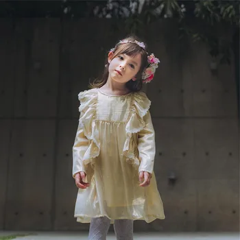 Vintage Princess Girl Silk Dress Flower Girls Fall Autumn Draped Dresses Vestidos Long Sleeve Kids Dress for Girls D1018
Vintage Princess Girl Silk Dress Flower Girls Fall Autumn Draped Dresses Vestidos Long Sleeve Kids Dress for Girls D1018