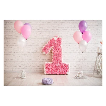 7x5ft White Brick Wall Photography Backdrops Wood Floor Pink Balloon 1st First Birthday Backdrops For Cake Smash Party Photo B
7x5ft White Brick Wall Photography Backdrops Wood Floor Pink Balloon 1st First Birthday Backdrops For Cake Smash Party Photo B