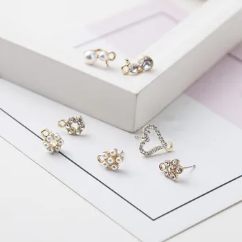 20 PCS Fashion Metal Alloy Gold Imitation Pearl Crystal Stud Earring Base Settings With a Loop For Jewelry Making
20 PCS Fashion Metal Alloy Gold Imitation Pearl Crystal Stud Earring Base Settings With a Loop For Jewelry Making