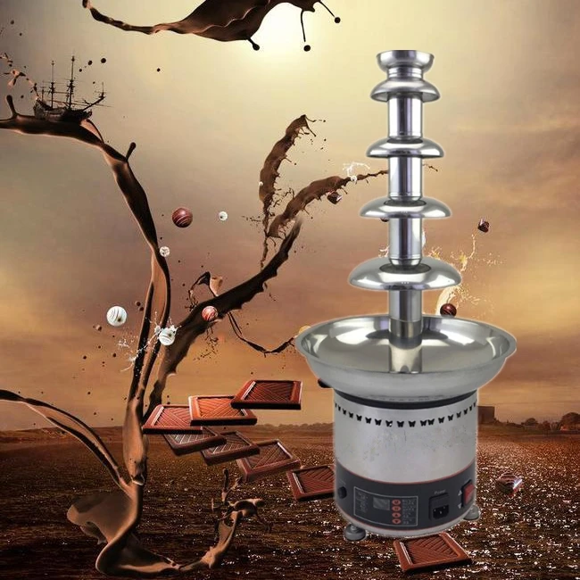 Chocolate Fountain Fondue machine5 Tier 68cm Full Stainless steel Commercial Chocolate Fountain machine
Chocolate Fountain Fondue machine5 Tier 68cm Full Stainless steel Commercial Chocolate Fountain machine