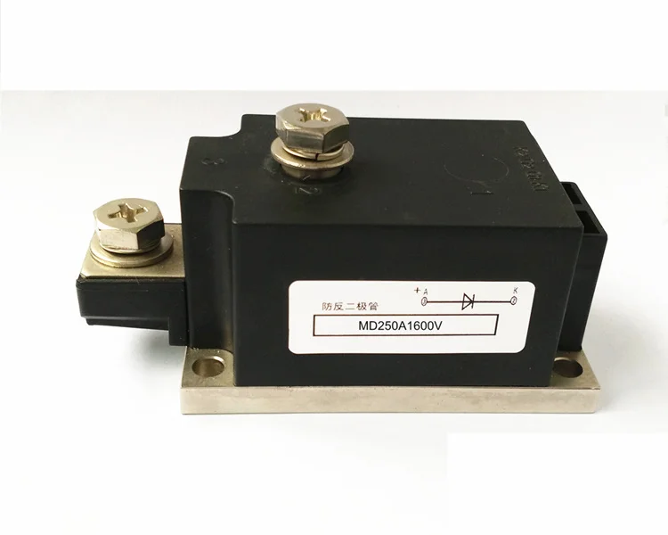 Одиночный высоковольтный анти-обратный диод MD 250A 1600V фотогальванический анти-анти
Одиночный высоковольтный анти-обратный диод MD 250A 1600V фотогальванический анти-анти