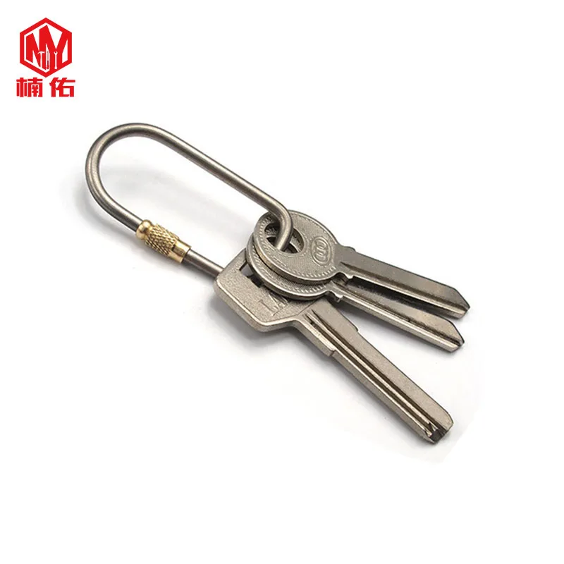 EDC Creative Titanium Alloy U-shaped Key Tool Chain Wth Lock D-type Buckle Outdoor Camping Storage Equipment Travel Portable
EDC Creative Titanium Alloy U-shaped Key Tool Chain Wth Lock D-type Buckle Outdoor Camping Storage Equipment Travel Portable