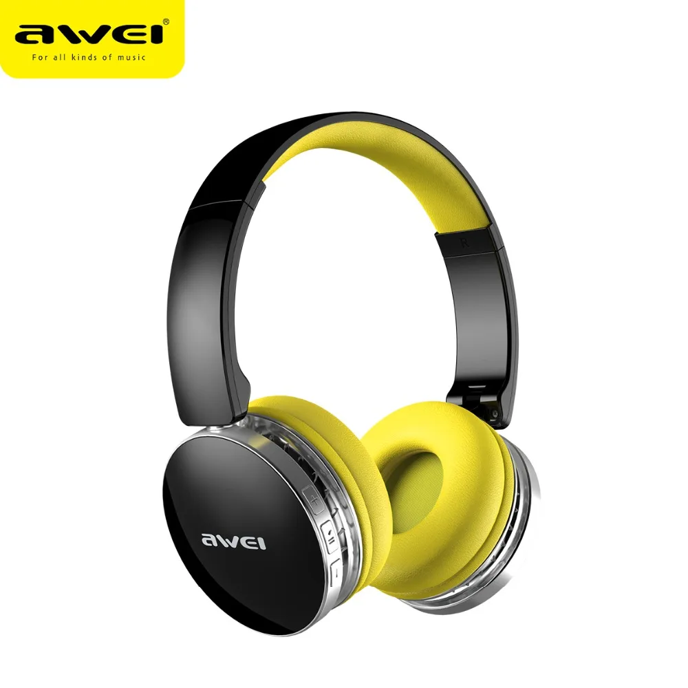 Новинка Awei A500BL складные Hi-Fi стерео беспроводные наушники bluetooth гарнитура с