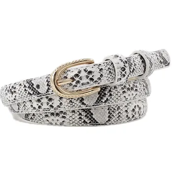 HUOBAO Fashion Black White Snake Belts For Women Gold Oval Alloy Pin Buckle Female Waistband Jeans Belts
HUOBAO Fashion Black White Snake Belts For Women Gold Oval Alloy Pin Buckle Female Waistband Jeans Belts