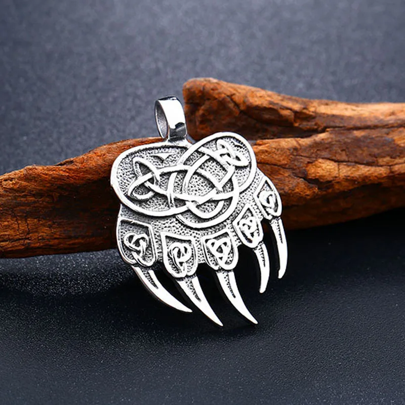SKA Necklace Pendants For Men Punk Jewelry Boy Necklaces Titanium Steel Viking Bear Claw Accessories Men Pendant BP8-291
SKA Necklace Pendants For Men Punk Jewelry Boy Necklaces Titanium Steel Viking Bear Claw Accessories Men Pendant BP8-291