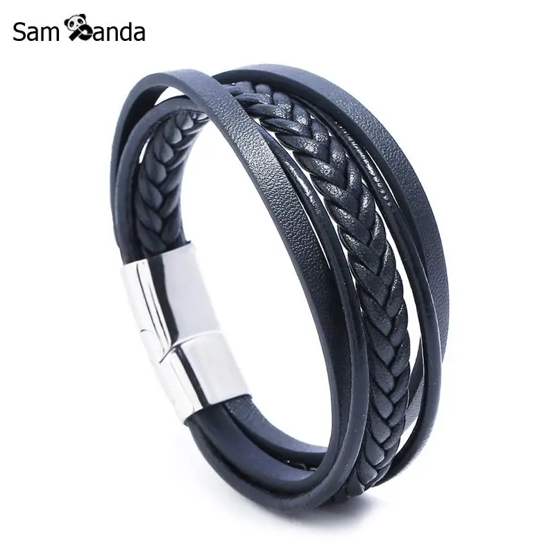 2018 Classic Handmade Men Bracelets Multilayer Braided Genuine Leather Bracelet & Bangle For women Mens Male Hand Jewelry Gift
2018 Classic Handmade Men Bracelets Multilayer Braided Genuine Leather Bracelet & Bangle For women Mens Male Hand Jewelry Gift