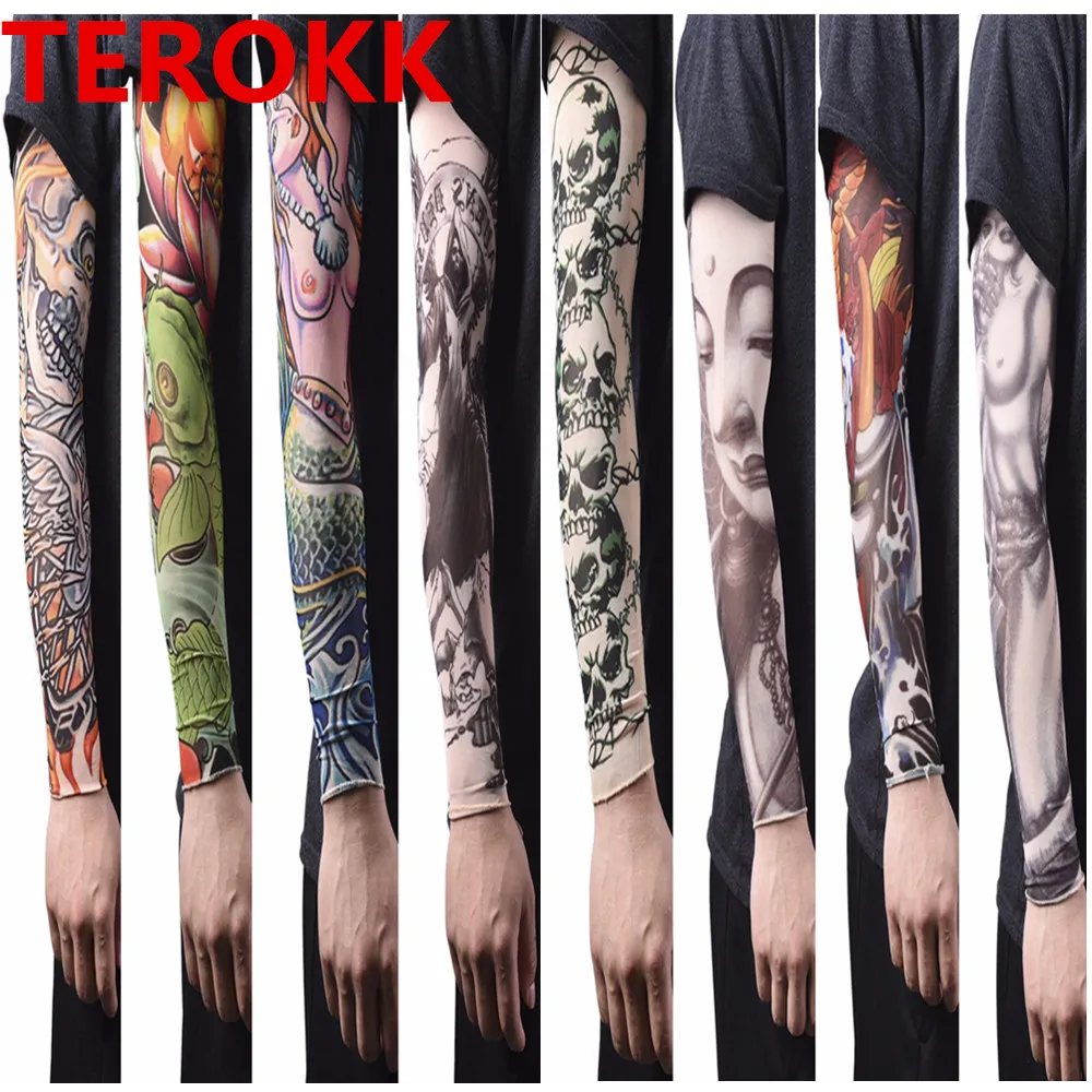 1Pc Tatoo Arm Stockings For Men Women Arm Warmer Cover 46*11*6cm Elastic Fake Temporary Tattoo Sleeves Nylon
1Pc Tatoo Arm Stockings For Men Women Arm Warmer Cover 46*11*6cm Elastic Fake Temporary Tattoo Sleeves Nylon