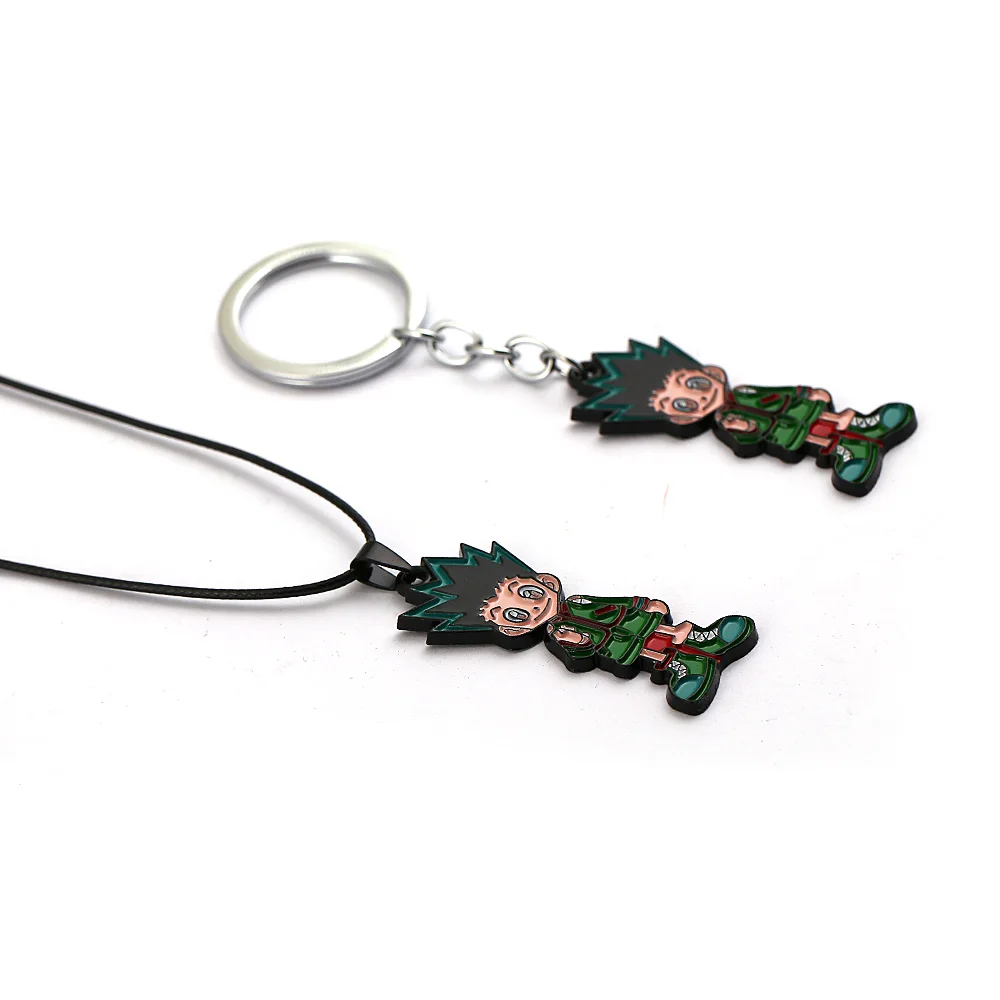 Cute Jewelry Keyring Hunter x Hunter Gon Freecss Pendants Keychains Leather Chain Necklace Firgue Men Cartoon Accessory
Cute Jewelry Keyring Hunter x Hunter Gon Freecss Pendants Keychains Leather Chain Necklace Firgue Men Cartoon Accessory