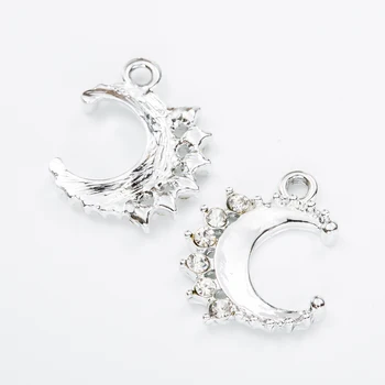 40pcs high Quality moon crystal Enamel Alloy jewelry Headdress pendants for bracelet necklace DIY jewelry making js1236
40pcs high Quality moon crystal Enamel Alloy jewelry Headdress pendants for bracelet necklace DIY jewelry making js1236