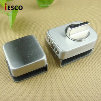 Stainless steel glass door glass door latch lock central opening door latch