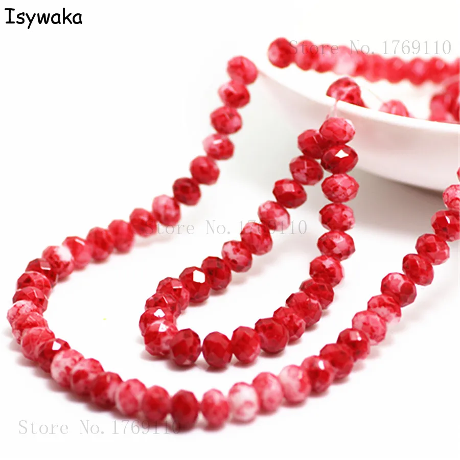Isywaka Fashion 4x6mm 50pcs Rondelle Austria faceted Crystal Glass Beads Loose Spacer Round Beads for Jewelry Making No.80R6
Isywaka Fashion 4x6mm 50pcs Rondelle Austria faceted Crystal Glass Beads Loose Spacer Round Beads for Jewelry Making No.80R6