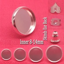 200set/lot SILVER Plated Ear Studs+Ear Nuts Jewelry with inner 8-14mm Cameo Setting Tray Base for DIY Earrings BETTER QUALITY
200set/lot SILVER Plated Ear Studs+Ear Nuts Jewelry with inner 8-14mm Cameo Setting Tray Base for DIY Earrings BETTER QUALITY