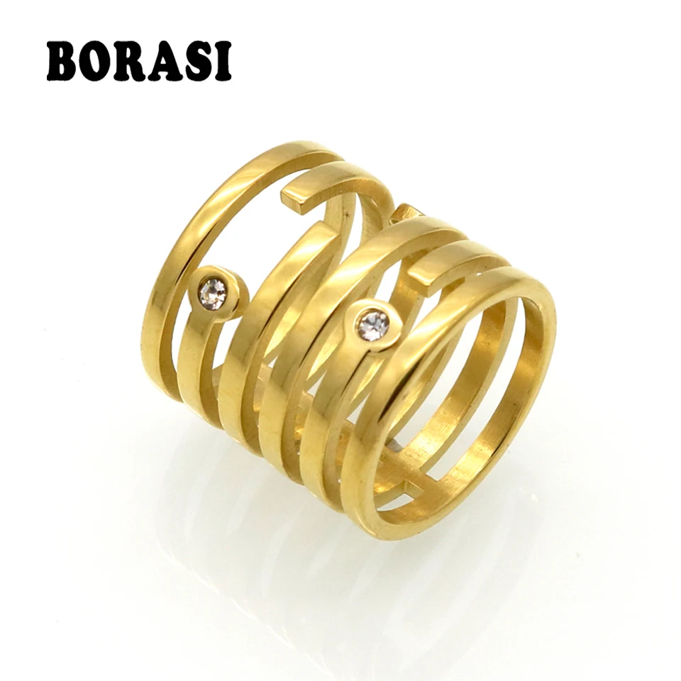 Punk Rings Wholesale Gold Color Geometric 6 Round Wire Ring For Women CZ rhinestone Ring Bague Anelli Donna Anillos Mujer
Punk Rings Wholesale Gold Color Geometric 6 Round Wire Ring For Women CZ rhinestone Ring Bague Anelli Donna Anillos Mujer
