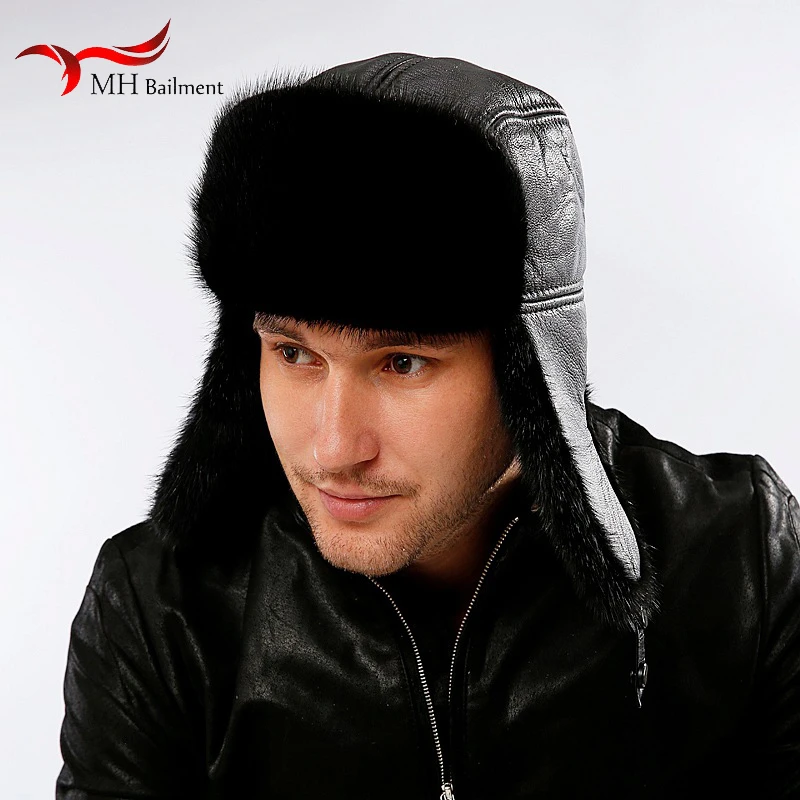 Men's real mink fur caps earmuffs windproof snow mink fur style hat fashion mens winter cap with earflaps warm hats for ear men
Men's real mink fur caps earmuffs windproof snow mink fur style hat fashion mens winter cap with earflaps warm hats for ear men