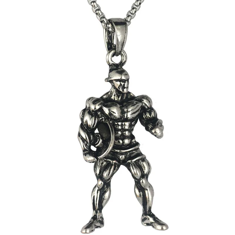 Strong Man Dumbbell Pendant Necklace Stainless Steel Chain Silver Cool Fitness Bodybuilding Necklace Men Gym Hip Hop Jewelry
Strong Man Dumbbell Pendant Necklace Stainless Steel Chain Silver Cool Fitness Bodybuilding Necklace Men Gym Hip Hop Jewelry