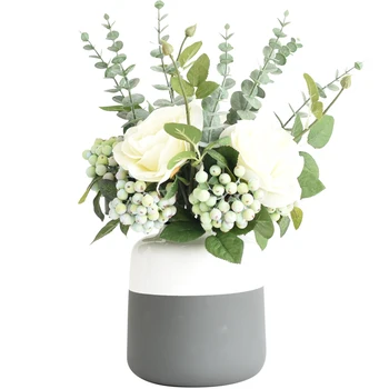 Nordic Simplicity Multicolor Ceramic Vase White and Grey Porcelain Flower Vase Home Decor Water Planting Container R1821
Nordic Simplicity Multicolor Ceramic Vase White and Grey Porcelain Flower Vase Home Decor Water Planting Container R1821