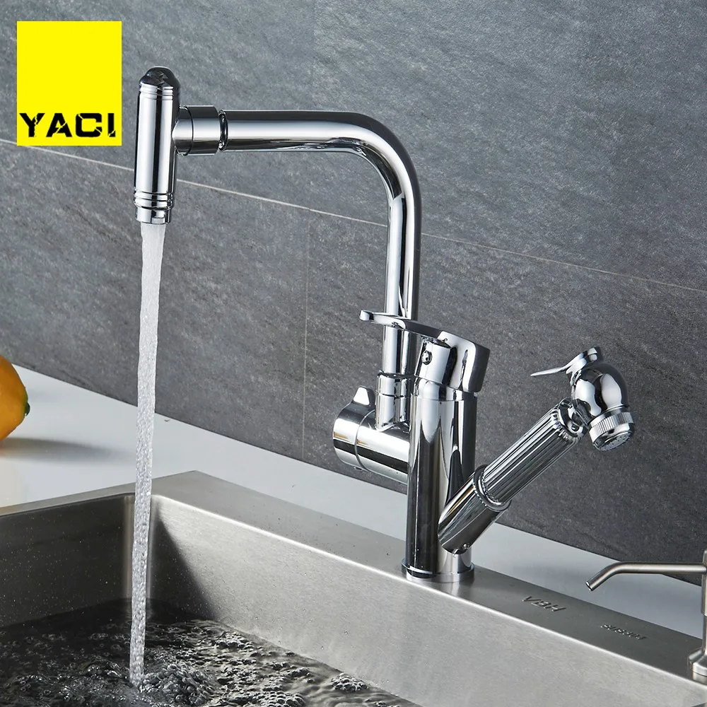 YACI 98 Kitchen Faucets Pull Out Shower Sprayer Deck Mount sink vessel kitchen sink faucet Dual Spout for Kitchen Mixer Taps
YACI 98 Kitchen Faucets Pull Out Shower Sprayer Deck Mount sink vessel kitchen sink faucet Dual Spout for Kitchen Mixer Taps