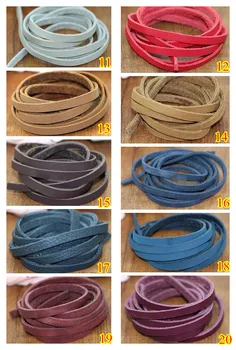 20 colors 100% Genuine Leather Flat 5*2mm Thread/cord/lace/strip soft DIY Thong Jewellery bracelet necklace free shipping 10m
20 colors 100% Genuine Leather Flat 5*2mm Thread/cord/lace/strip soft DIY Thong Jewellery bracelet necklace free shipping 10m