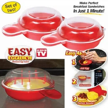 New! 2pcs/set Easy Egg wich Creative Microwave Egg Cooker 1 Minute Fast Egg Maker ss1352
New! 2pcs/set Easy Egg wich Creative Microwave Egg Cooker 1 Minute Fast Egg Maker ss1352