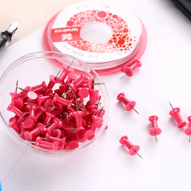 70 pcs/lot Colored Thumb Tacks Push Pins Art Nails Cork Map Pins Board Pushpin Cute Stationery Buttons Office School Supplies
70 pcs/lot Colored Thumb Tacks Push Pins Art Nails Cork Map Pins Board Pushpin Cute Stationery Buttons Office School Supplies
