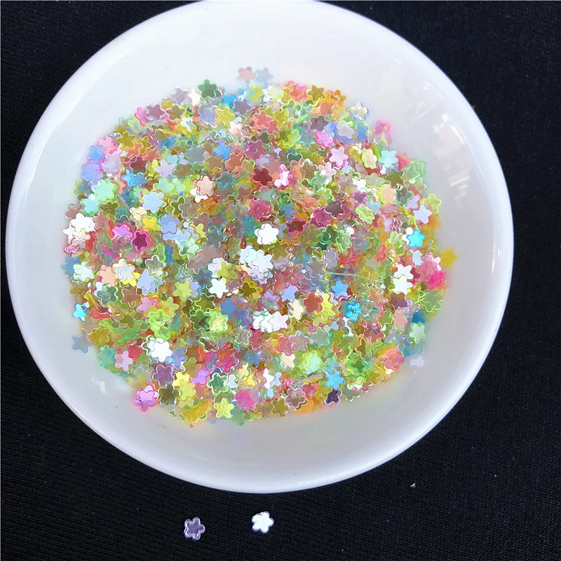 5000Pcs/Pack Mixed Colors 3mm Plum Flower Shape Loose Sequins DIY nail Craft Jewelry Making, Wedding Decoration confetti
5000Pcs/Pack Mixed Colors 3mm Plum Flower Shape Loose Sequins DIY nail Craft Jewelry Making, Wedding Decoration confetti