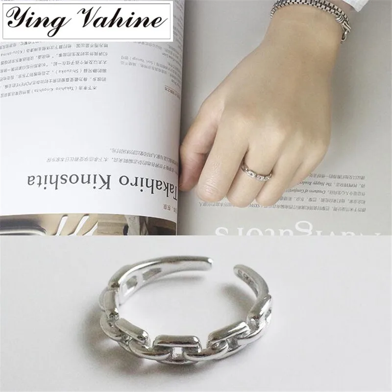 100% 925 Sterling Silver Jewelry Chain Design Open Rings for Women bijoux en argent 925
100% 925 Sterling Silver Jewelry Chain Design Open Rings for Women bijoux en argent 925