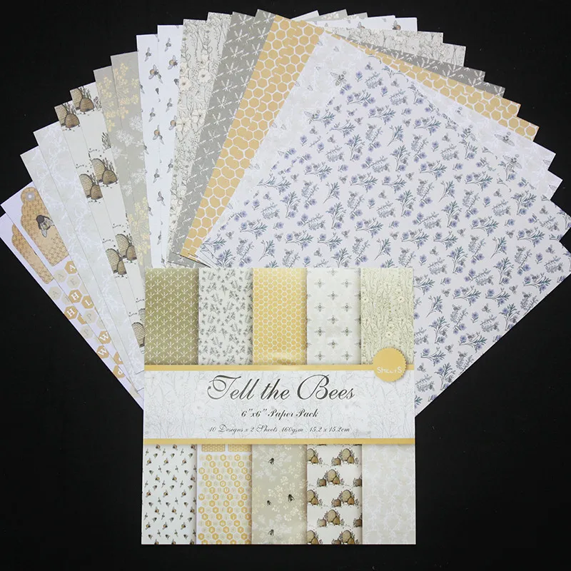 VYUTXA 10pcs 6" Single-side Tell the Bee Pattern creative papercraft art paper handmade scrapbooking kit set books
VYUTXA 10pcs 6" Single-side Tell the Bee Pattern creative papercraft art paper handmade scrapbooking kit set books