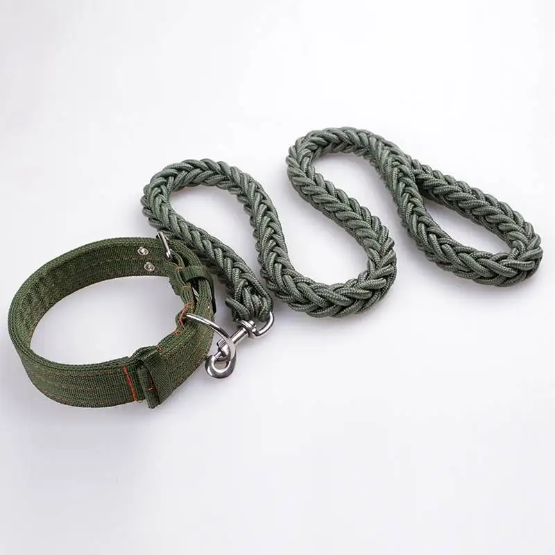 Pet Dog Collars Large Dog Traction rope Chain Nylon rope braiding Leashes Harnesses Leads Pet Accessories Supplies Products
Pet Dog Collars Large Dog Traction rope Chain Nylon rope braiding Leashes Harnesses Leads Pet Accessories Supplies Products