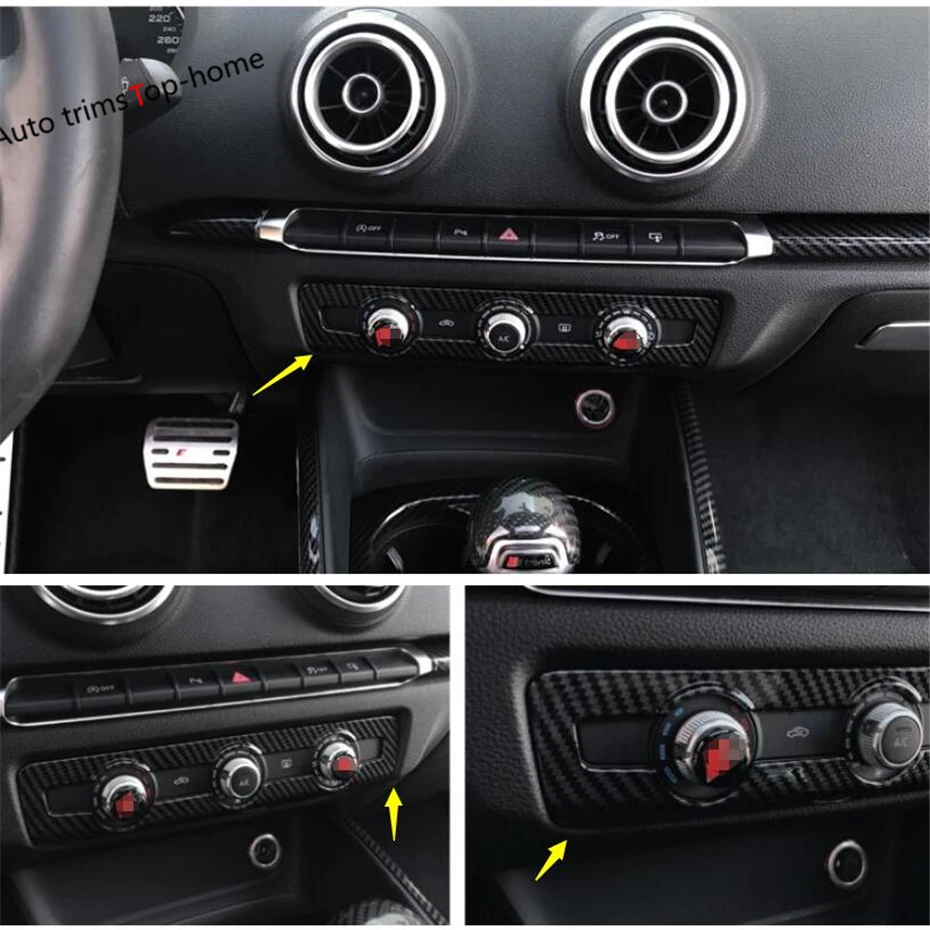 Yimaautotrims Air conditioning Switch Frame Cover Trim Fit For Audi A3 V8 2014 - 2019 Interior Mouldings ABS Carbon Fiber Look
Yimaautotrims Air conditioning Switch Frame Cover Trim Fit For Audi A3 V8 2014 - 2019 Interior Mouldings ABS Carbon Fiber Look