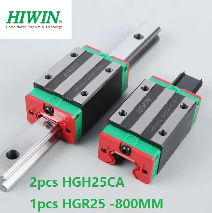 

1pcs 100% original Hiwin linear guide HGR25 -L 800mm + 2pcs HGH25CA narrow block for cnc router