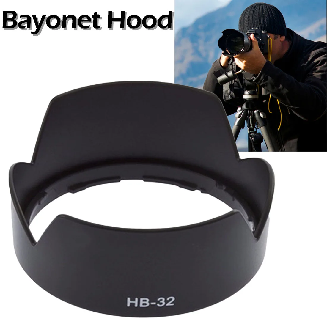 HB-32 67mm Lens Hood Bayonet Mount Reversible for Nikon AF-S DX18-70/3.5-4.5G ED-IF AF-S DX18-135/f3.5-5.6G
HB-32 67mm Lens Hood Bayonet Mount Reversible for Nikon AF-S DX18-70/3.5-4.5G ED-IF AF-S DX18-135/f3.5-5.6G