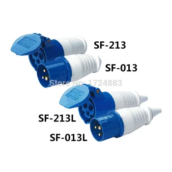 16A 3 pole connector Industrial male&female plugs SF-013/SF-213/SF-013L/SF-213L waterproof IP44 220-240V~2P+E
16A 3 pole connector Industrial male&female plugs SF-013/SF-213/SF-013L/SF-213L waterproof IP44 220-240V~2P+E