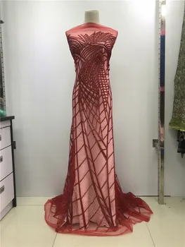 2018 high quality african lace fabric red french tulle lace fabric sequin fabric nigerian net lace fabrics jljz1027
2018 high quality african lace fabric red french tulle lace fabric sequin fabric nigerian net lace fabrics jljz1027