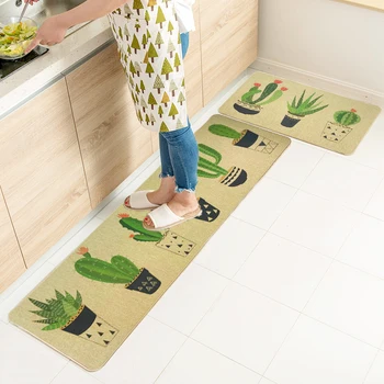 Anti-Fatigue Foam Rubber Non-slip Waterproof and Oil Proof Kitchen Rug and Carpet Cactus Flowers Design Rug Runner
Anti-Fatigue Foam Rubber Non-slip Waterproof and Oil Proof Kitchen Rug and Carpet Cactus Flowers Design Rug Runner
