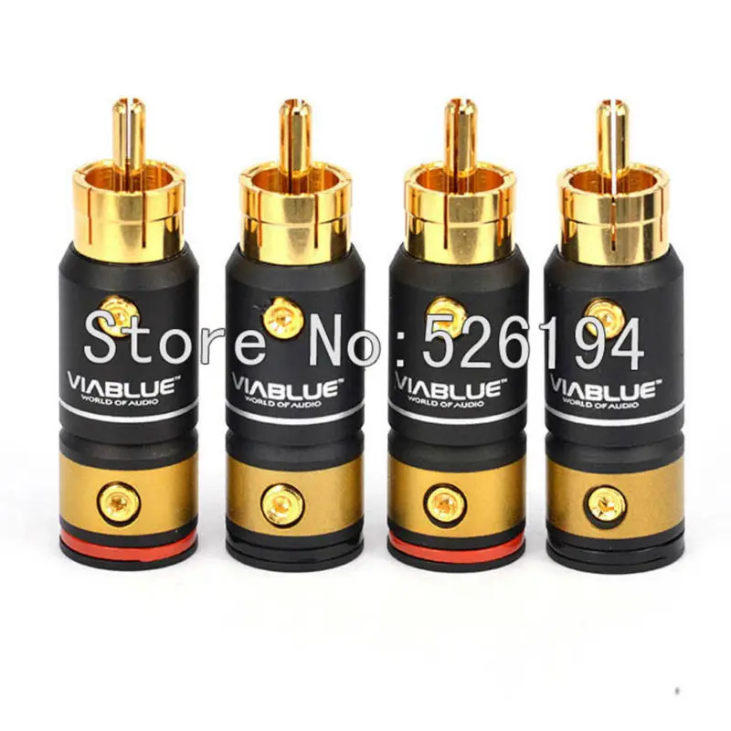 Free shipping 4pcs Viablue T6s RCA PLUGS Stereo Male Plugs with 24K Gold plated
Free shipping 4pcs Viablue T6s RCA PLUGS Stereo Male Plugs with 24K Gold plated