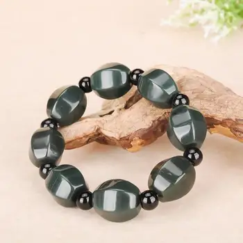 Certified Type A xinjiang hetian dark green jade Bracelet free shiping for men and women's
Certified Type A xinjiang hetian dark green jade Bracelet free shiping for men and women's