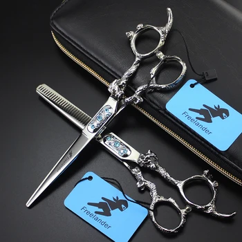 Freelander Top grade dragon sapphire hair scissors 6 inch professional barber hairdressing scissors cutting shears
Freelander Top grade dragon sapphire hair scissors 6 inch professional barber hairdressing scissors cutting shears