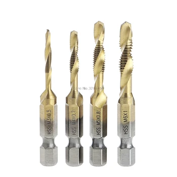 For 4 Pcs/Set HSS4241 Titanium Coated Bits Drill Hex Shank Spiral Tap M3-M6 Promotion
For 4 Pcs/Set HSS4241 Titanium Coated Bits Drill Hex Shank Spiral Tap M3-M6 Promotion