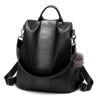 TTOU Fashion Casual Leather Women Anti-theft Backpack Quality Vintage Backpack Female Capacity Travel Shoulder Bag with Hairball
TTOU Fashion Casual Leather Women Anti-theft Backpack Quality Vintage Backpack Female Capacity Travel Shoulder Bag with Hairball