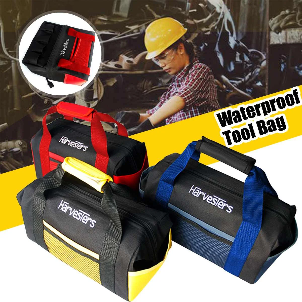 Portable Handheld Tool Bag Durable Waterproof Repair Power Tool Storage Bags Electrician Work 8 Pockets Zipper Pouches Organize
Portable Handheld Tool Bag Durable Waterproof Repair Power Tool Storage Bags Electrician Work 8 Pockets Zipper Pouches Organize