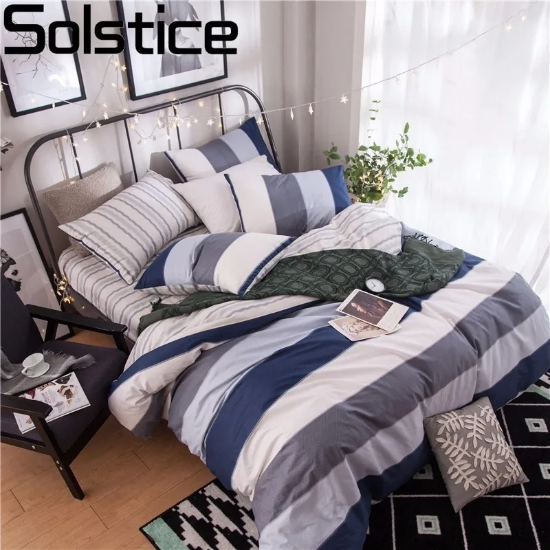 Solstice Fashion Striped Lattice Style 4pcs Bedding Sets 100% Cotton Bed Sheet Bedspread Duvet Cover Flat Sheet Pillowcase 50
Solstice Fashion Striped Lattice Style 4pcs Bedding Sets 100% Cotton Bed Sheet Bedspread Duvet Cover Flat Sheet Pillowcase 50