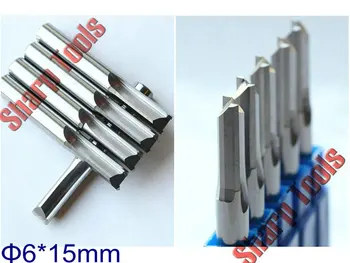 5PCS 6*15MM 2 Straight Flutes Bit Solid Carbide Endmill Cutter for Wood Router, Quality MDF Tools Cutters CNC End Mill Bit Set
5PCS 6*15MM 2 Straight Flutes Bit Solid Carbide Endmill Cutter for Wood Router, Quality MDF Tools Cutters CNC End Mill Bit Set