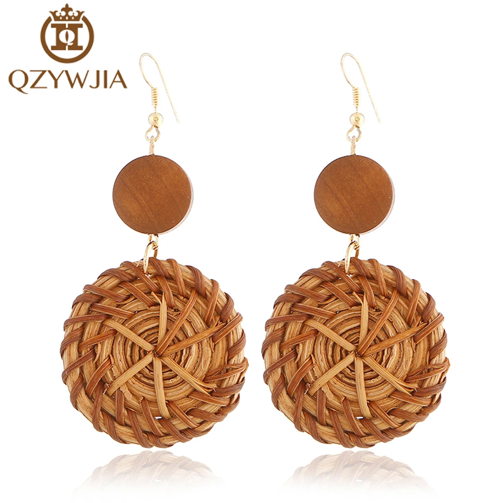 2018 Round Straw Woven Dangle Earrings For Women Fashion Jewelry Geometric Pendant Statement Earrings Accessories
2018 Round Straw Woven Dangle Earrings For Women Fashion Jewelry Geometric Pendant Statement Earrings Accessories