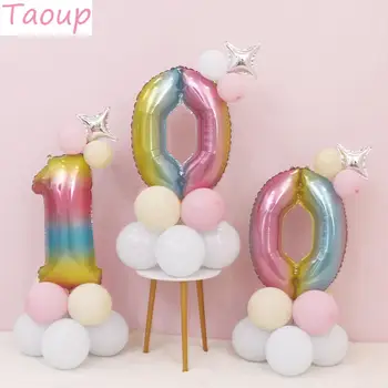 Taoup 12pcs 32inch Foil Rainbow Balloon Column Number Ballons Accessories Happy Birthday Party Decors Kids Baby Shower Decor DIY
Taoup 12pcs 32inch Foil Rainbow Balloon Column Number Ballons Accessories Happy Birthday Party Decors Kids Baby Shower Decor DIY
