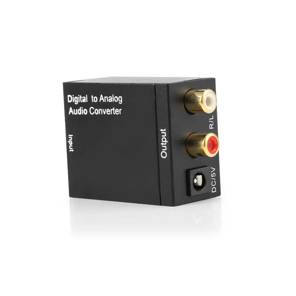 Coaxial Optical Fiber Toslink Digital to Analog L/R RCA 3.5mm Jack Audio Converter SPDIF Digital Audio Decoder Stereo Amplifier
Coaxial Optical Fiber Toslink Digital to Analog L/R RCA 3.5mm Jack Audio Converter SPDIF Digital Audio Decoder Stereo Amplifier