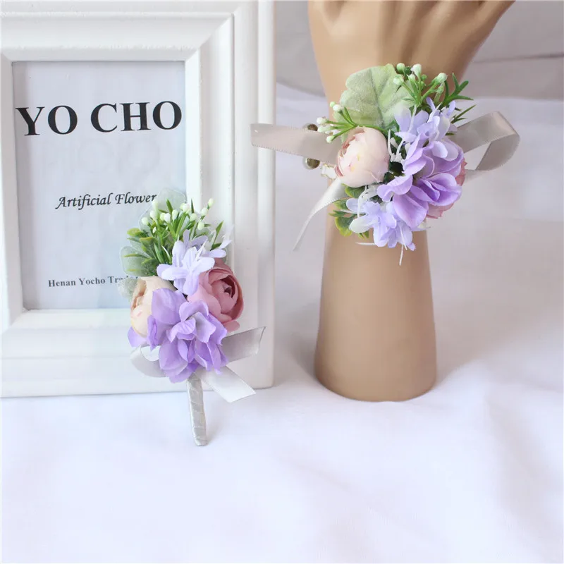YO CHO Silk Rose Groom Boutonnieres Brides Wrist Flower Corsage Man Suit Brooch Women Wedding Hand Flowers Party Prom Decor Pins
YO CHO Silk Rose Groom Boutonnieres Brides Wrist Flower Corsage Man Suit Brooch Women Wedding Hand Flowers Party Prom Decor Pins