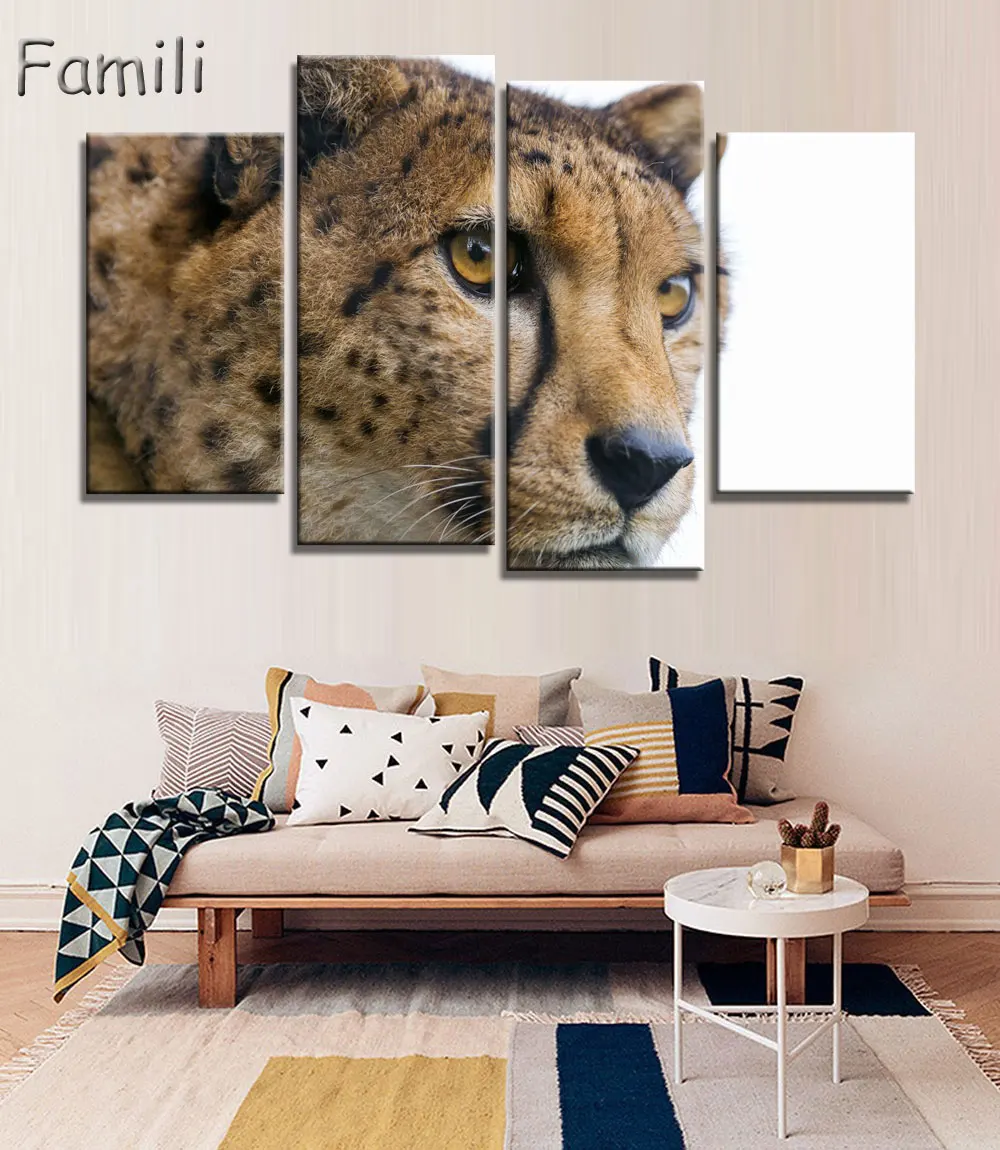 4 panel HD printed modular painting cheetah canvas print art modern home decor wall art picture for living room,art painting
4 panel HD printed modular painting cheetah canvas print art modern home decor wall art picture for living room,art painting