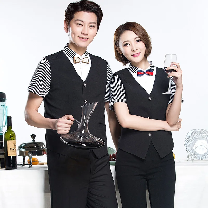 Restaurant Bar Work Uniform 2017 Summer Short Sleeve KTV Waiter Work Tie Shirt Super Market Staffs Uniforms Cashier Work Clothes
Restaurant Bar Work Uniform 2017 Summer Short Sleeve KTV Waiter Work Tie Shirt Super Market Staffs Uniforms Cashier Work Clothes