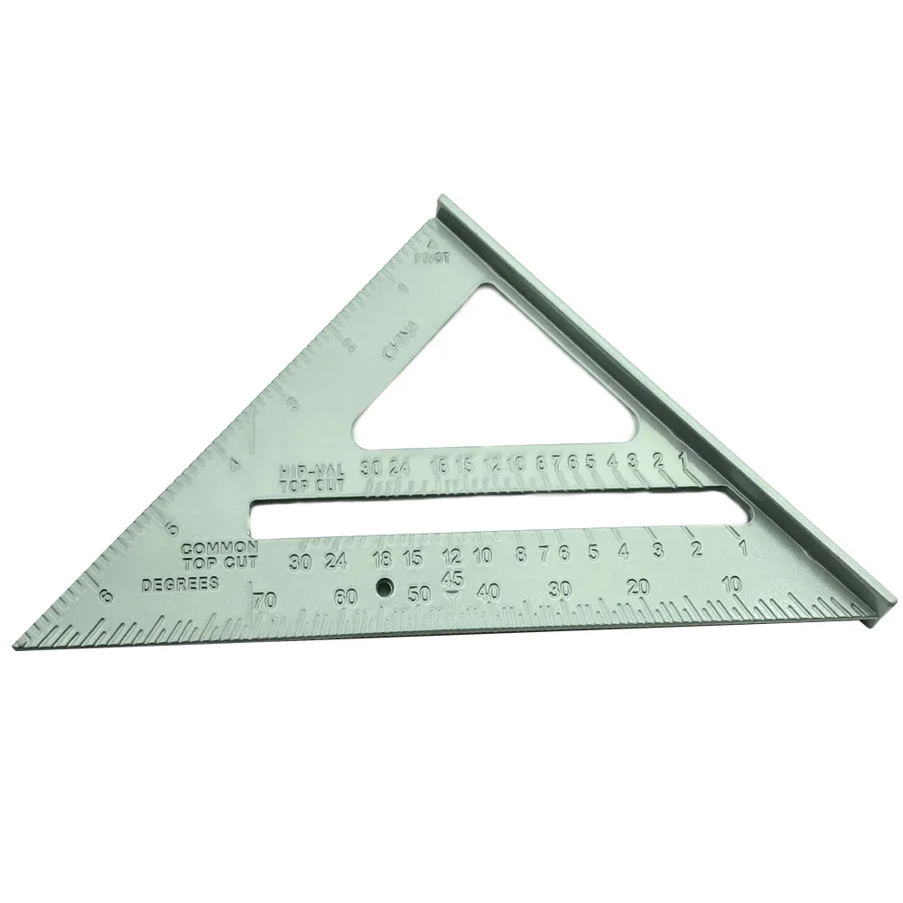 7 Inch Aluminum Square Ruler Speed Square Protractor Rafter Triangle Ruler Carpenter Framing Measuring Tool
7 Inch Aluminum Square Ruler Speed Square Protractor Rafter Triangle Ruler Carpenter Framing Measuring Tool