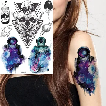 GoldOcean Galaxy Space Man Triangle Skull Flash Fake Tattoos Stickers Body Arm Waist Tattoo Temporary Self Adhesive Art Tatoos
GoldOcean Galaxy Space Man Triangle Skull Flash Fake Tattoos Stickers Body Arm Waist Tattoo Temporary Self Adhesive Art Tatoos